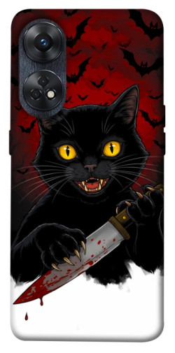 Чехол itsPrint Horror lucky cat для Oppo Reno 8 T 4G