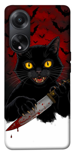 Чехол itsPrint Horror lucky cat для Oppo A58 4G