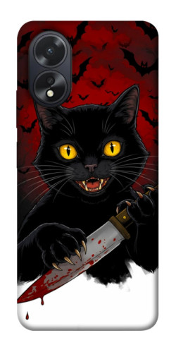 Чехол itsPrint Horror lucky cat для Oppo A38