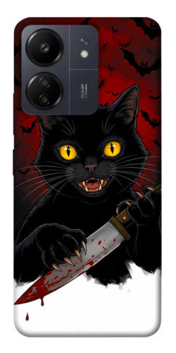 Чехол itsPrint Horror lucky cat для Xiaomi Redmi 13C