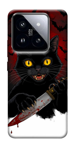 Чехол itsPrint Horror lucky cat для Xiaomi 14 Pro