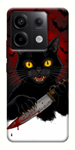 Чехол itsPrint Horror lucky cat для Xiaomi Redmi Note 13 Pro 4G