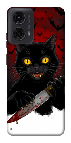 Чехол itsPrint Horror lucky cat для Motorola Moto G24