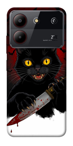 Чехол itsPrint Horror lucky cat для ZTE Blade A54 4G