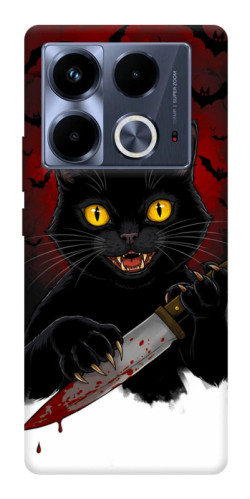 Чехол itsPrint Horror lucky cat для Infinix Note 40 4G