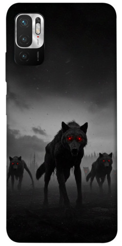 Чехол itsPrint Horror wolfs для Xiaomi Redmi Note 10 5G
