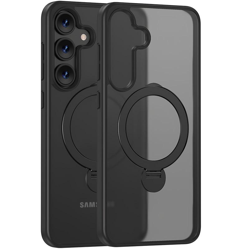 TPU+PC чохол MagSafe Colorful HQ Ring для Samsung Galaxy S25 Фотографія №1 TPU+PC чохол MagSafe Colorful HQ Ring для Samsung Galaxy S25 на малюнкі №1