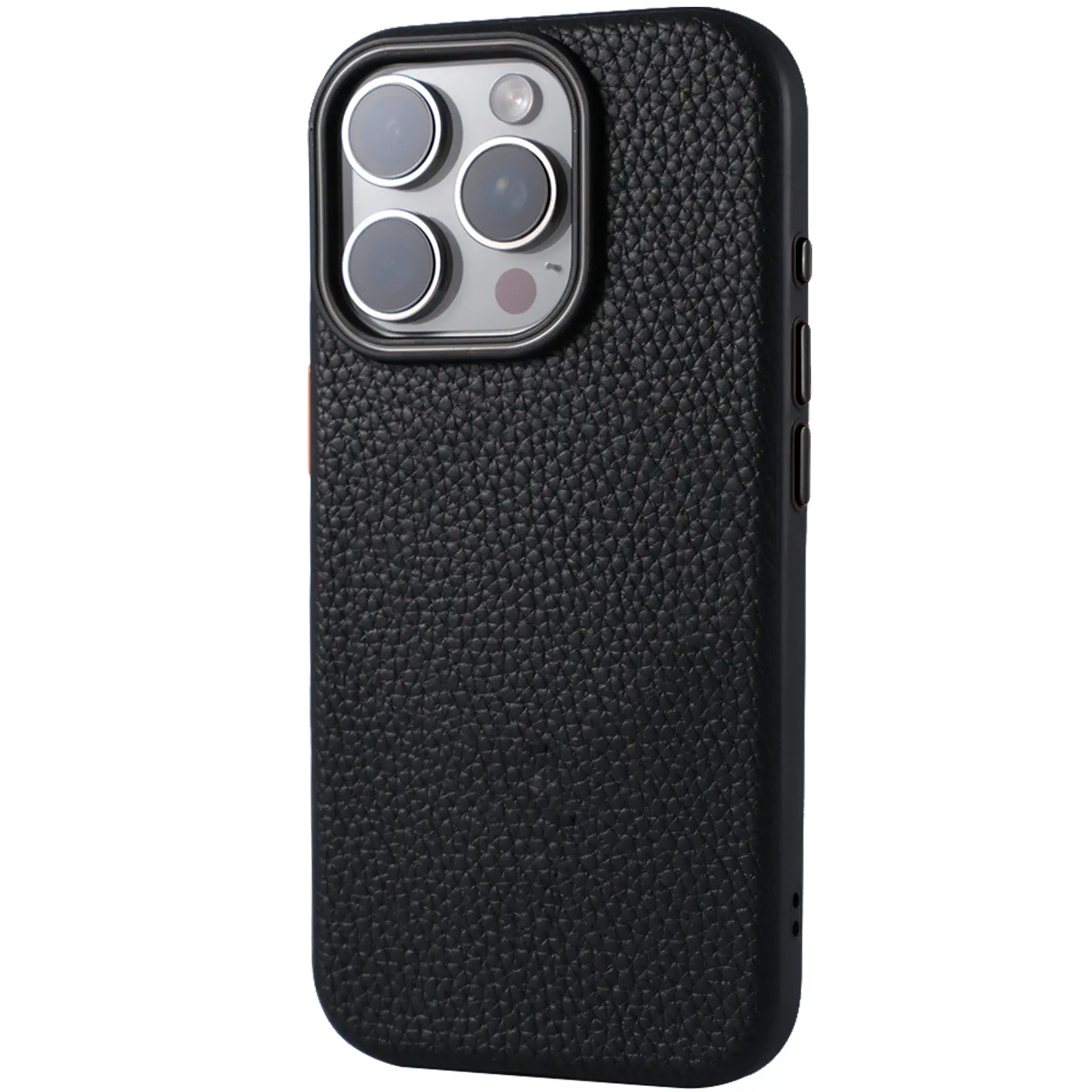 Чехол Syndee with MagSafe для Apple iPhone 16e (6.1"), Black / Black, Искусственная кожа, купить оптом с доставкой