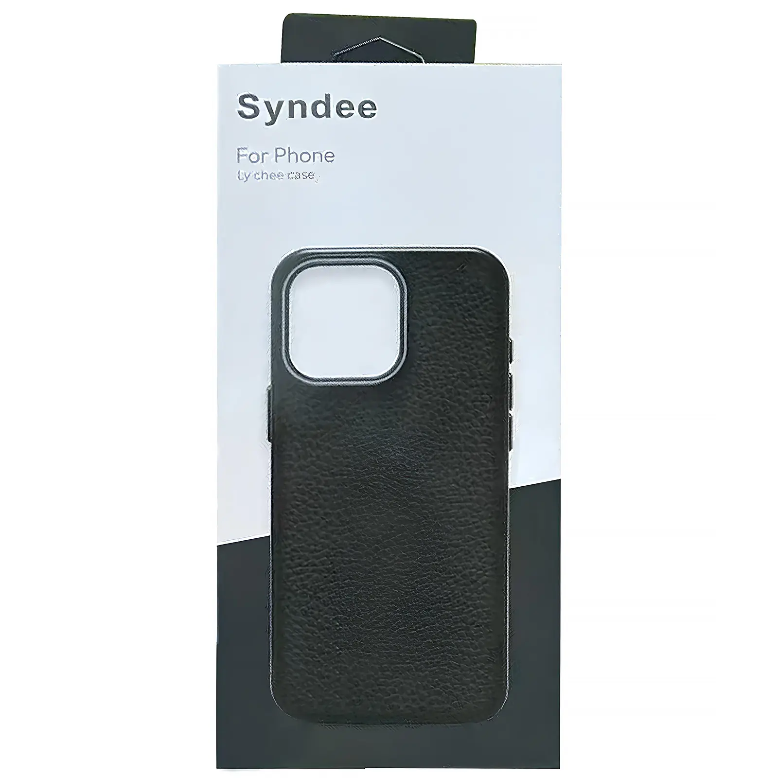 Чехол Syndee with MagSafe для Apple iPhone 16e (6.1"), Black / Black 1, Искусственная кожа, купить оптом с доставкой