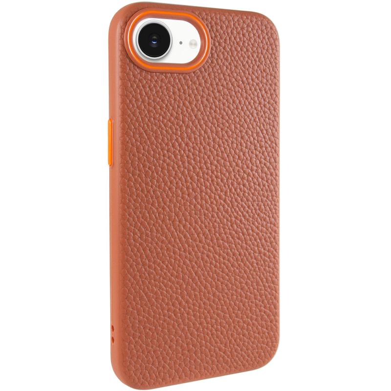 Кожаный чехол Syndee with MagSafe для Apple iPhone 16e (6.1) | Искусственная кожа на картинке №1