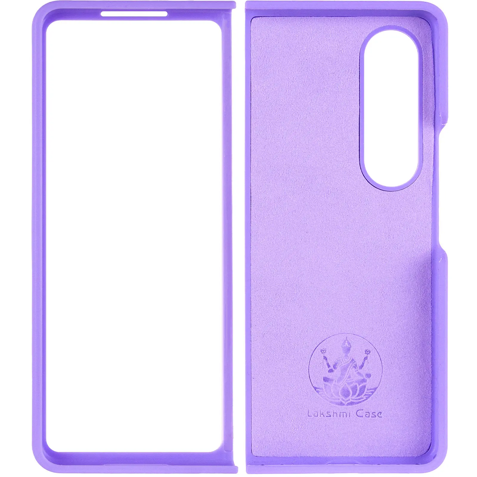 Чохол Foldables Silicone Cover Lakshmi (AAA) для Samsung Galaxy Z Fold4, Бузковий / Dasheen 2, Силікон, купити оптом з доставкою