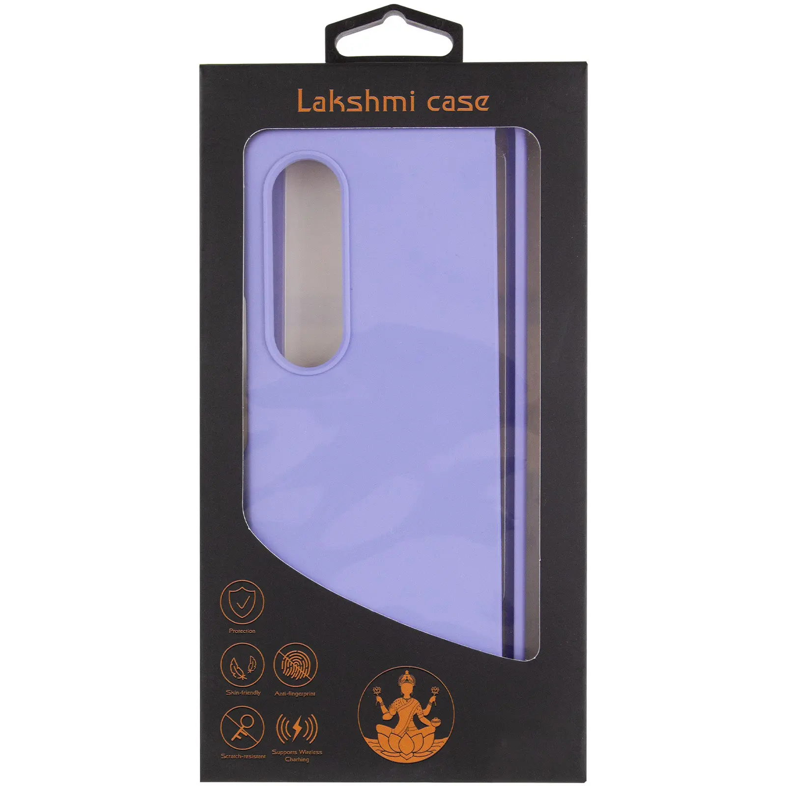 Чохол Foldables Silicone Cover Lakshmi (AAA) для Samsung Galaxy Z Fold4, Бузковий / Dasheen 3, Силікон, купити оптом з доставкою