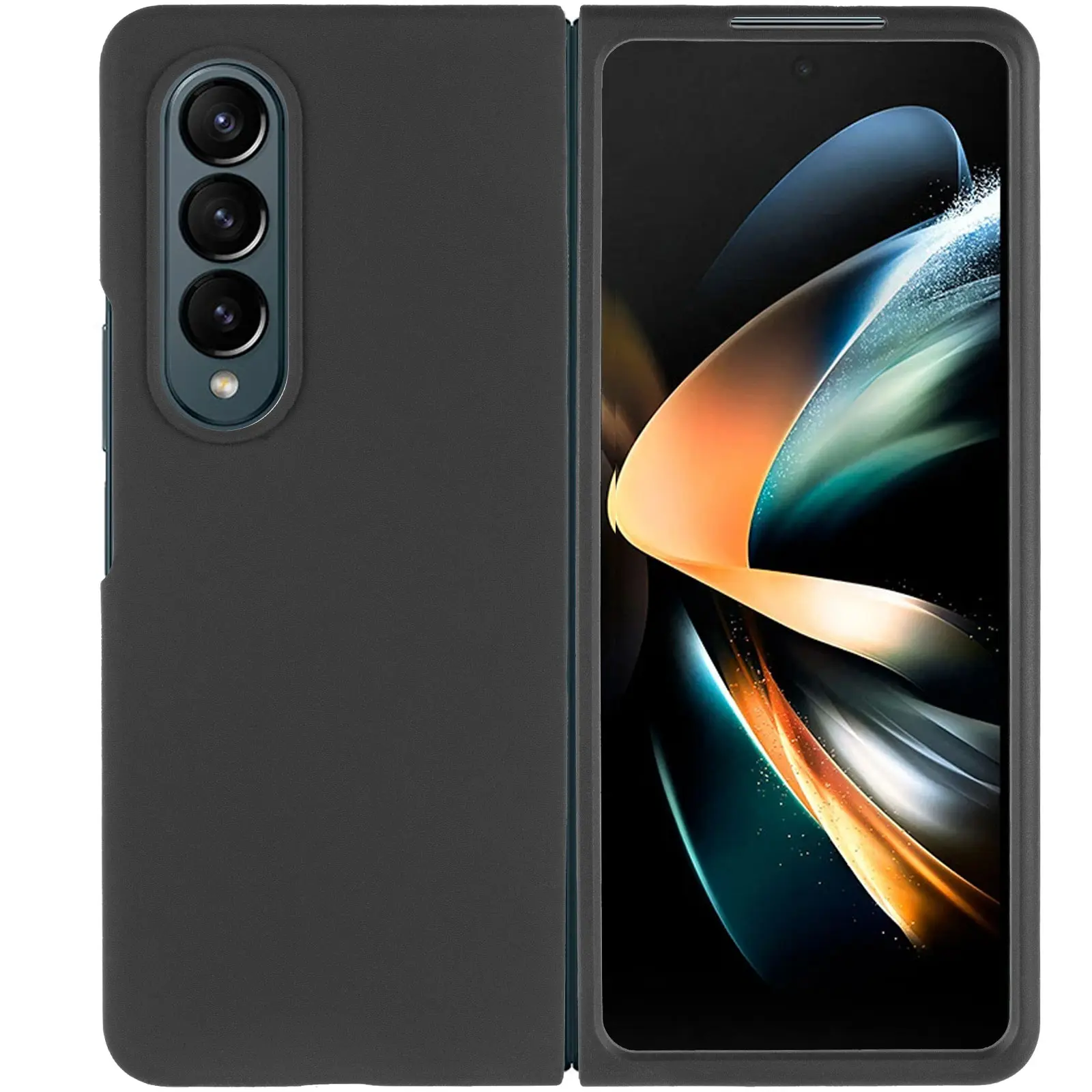 Чохол Foldables Silicone Cover Lakshmi (AAA) для Samsung Galaxy Z Fold4, Чорний / Black 1, Силікон, купити оптом з доставкою