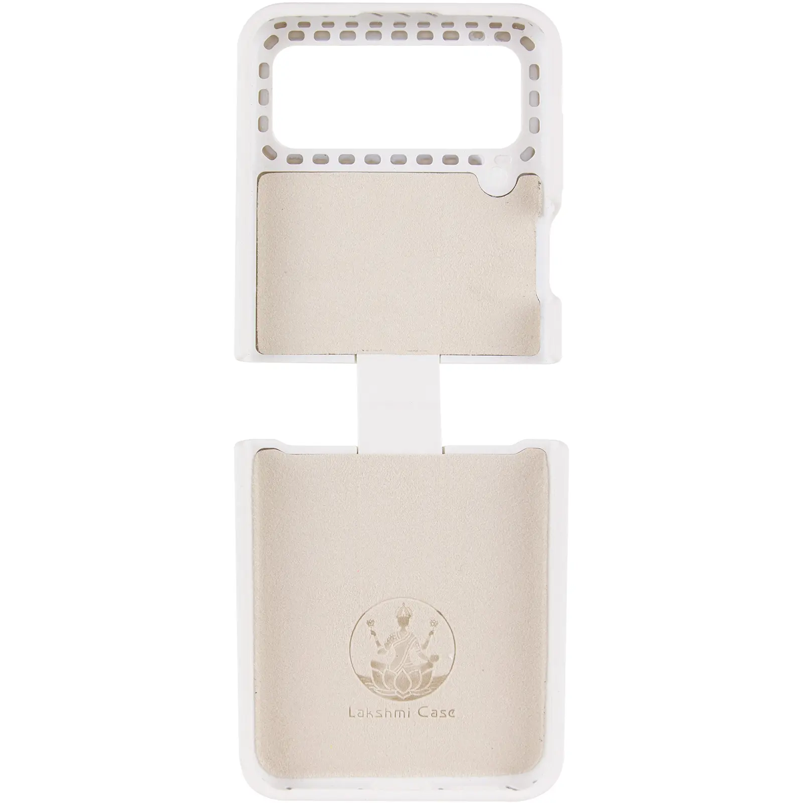 Чехол Foldables Silicone Cover Lakshmi (AAA) для Samsung Galaxy Z Flip4, Белый / White 2, Силикон, купить оптом с доставкой
