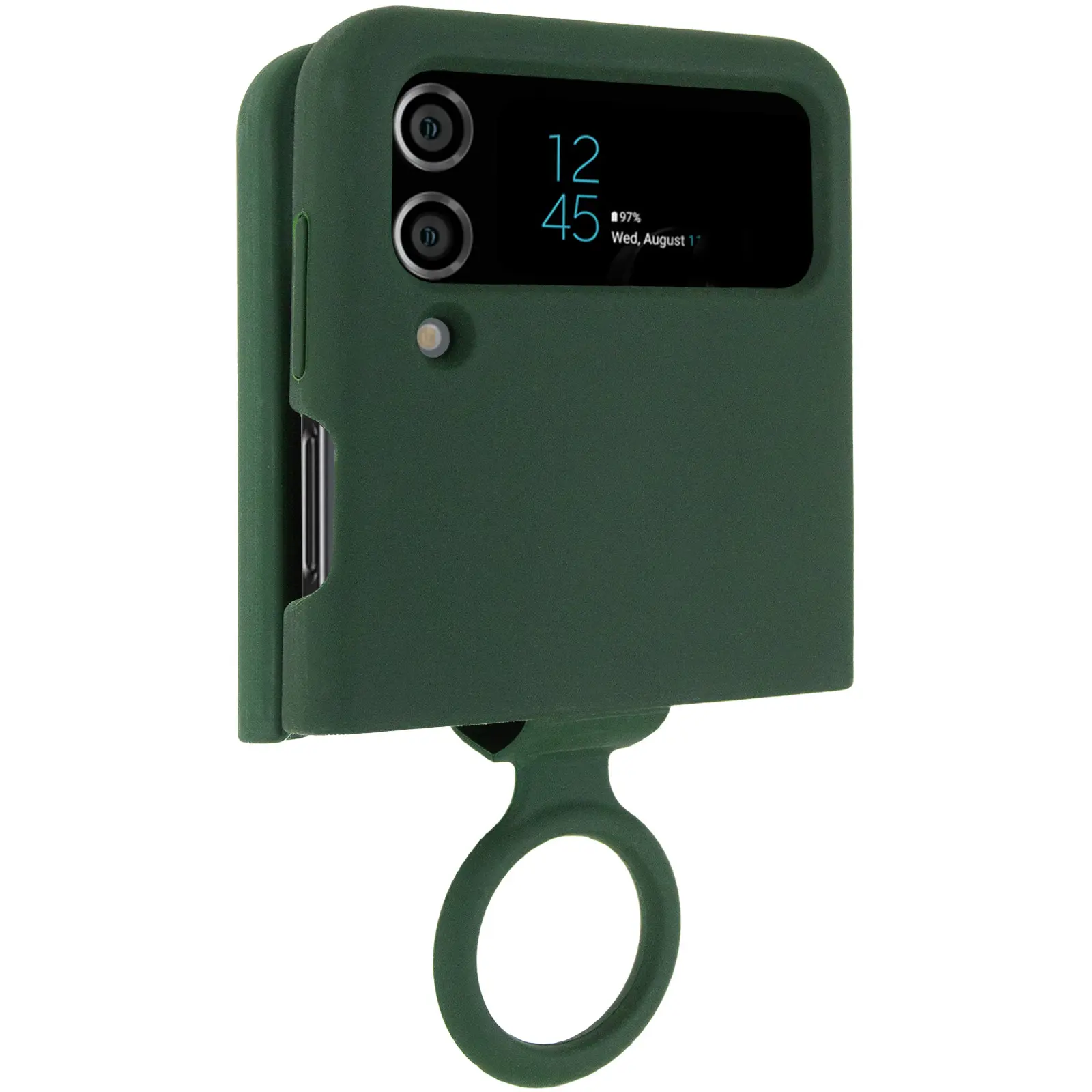 Чехол Foldables Silicone Cover Lakshmi (AAA) для Samsung Galaxy Z Flip4, Зеленый / Cyprus Green, Силикон, купить оптом с доставкой