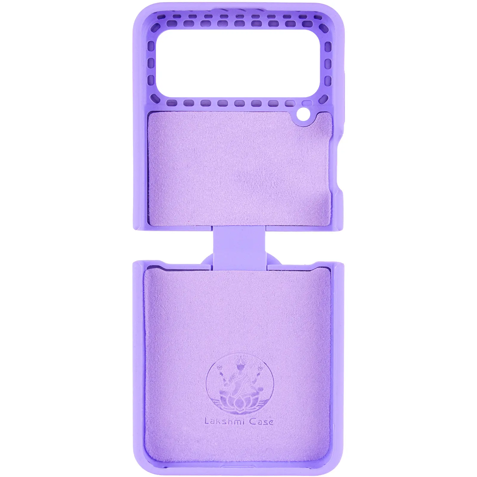 Чехол Foldables Silicone Cover Lakshmi (AAA) для Samsung Galaxy Z Flip4, Сиреневый / Dasheen 3, Силикон, купить оптом с доставкой