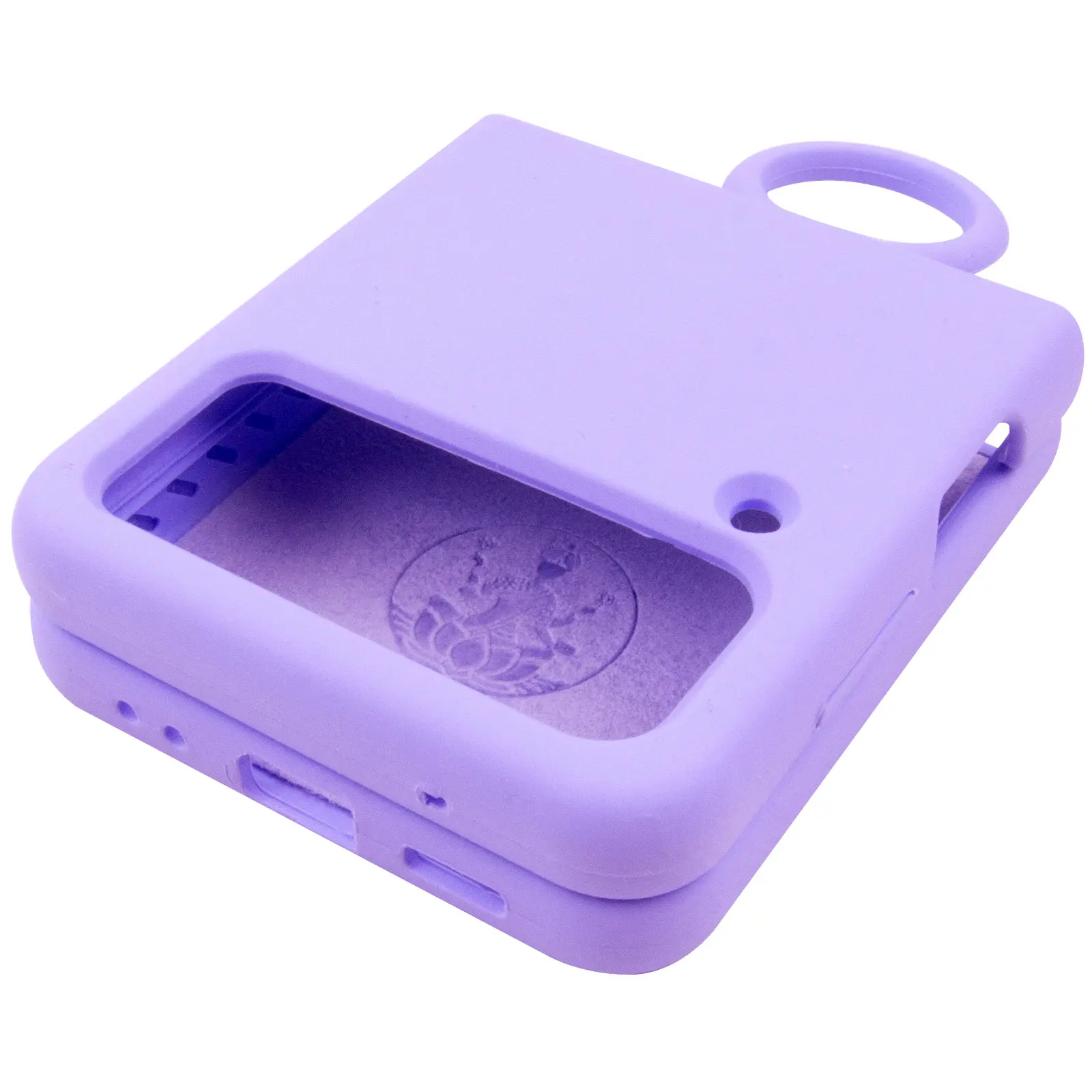 Чехол Foldables Silicone Cover Lakshmi (AAA) для Samsung Galaxy Z Flip4, Сиреневый / Dasheen 4, Силикон, купить оптом с доставкой