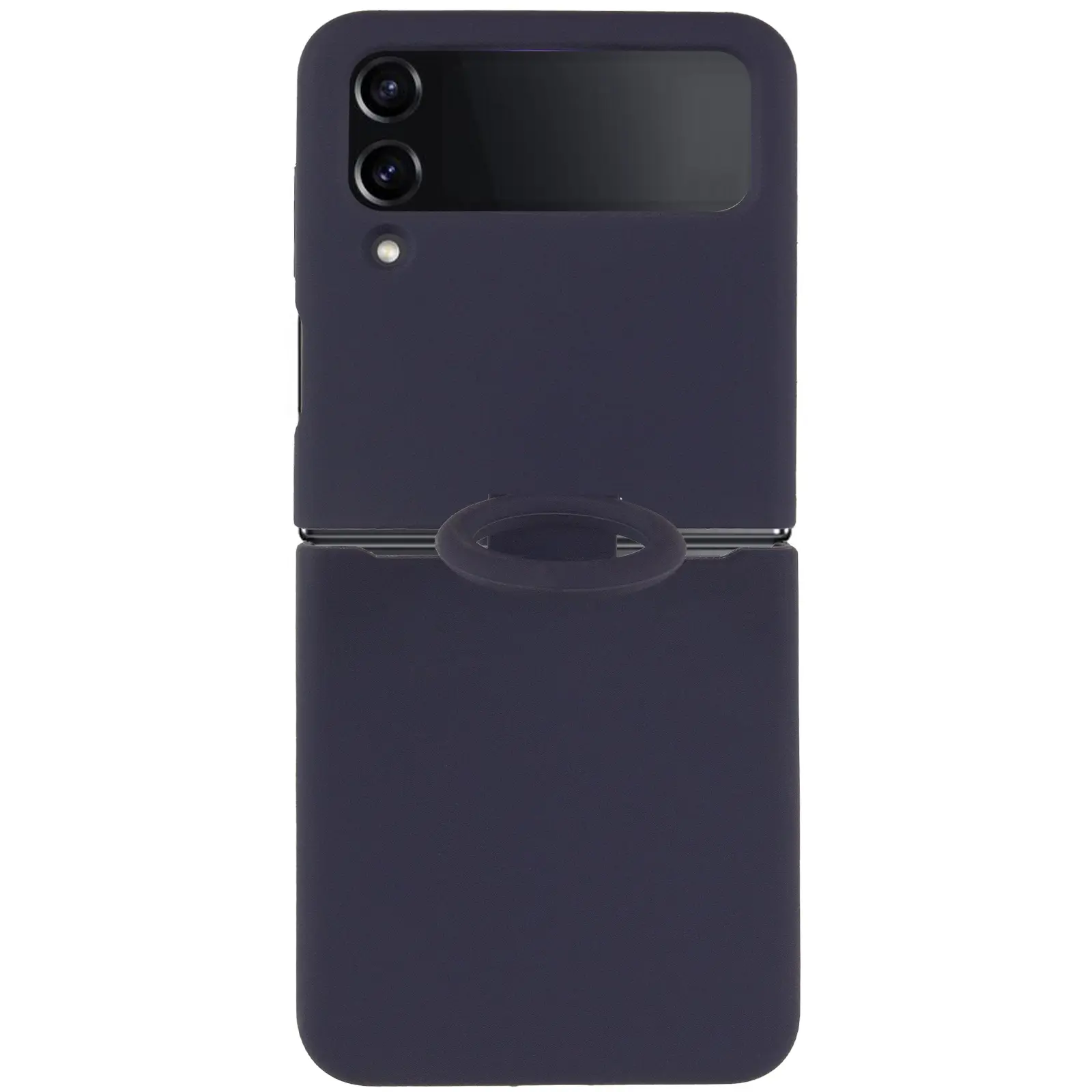 Чехол Foldables Silicone Cover Lakshmi (AAA) для Samsung Galaxy Z Flip4, Темно-синий / Midnight blue 1, Силикон, купить оптом с доставкой