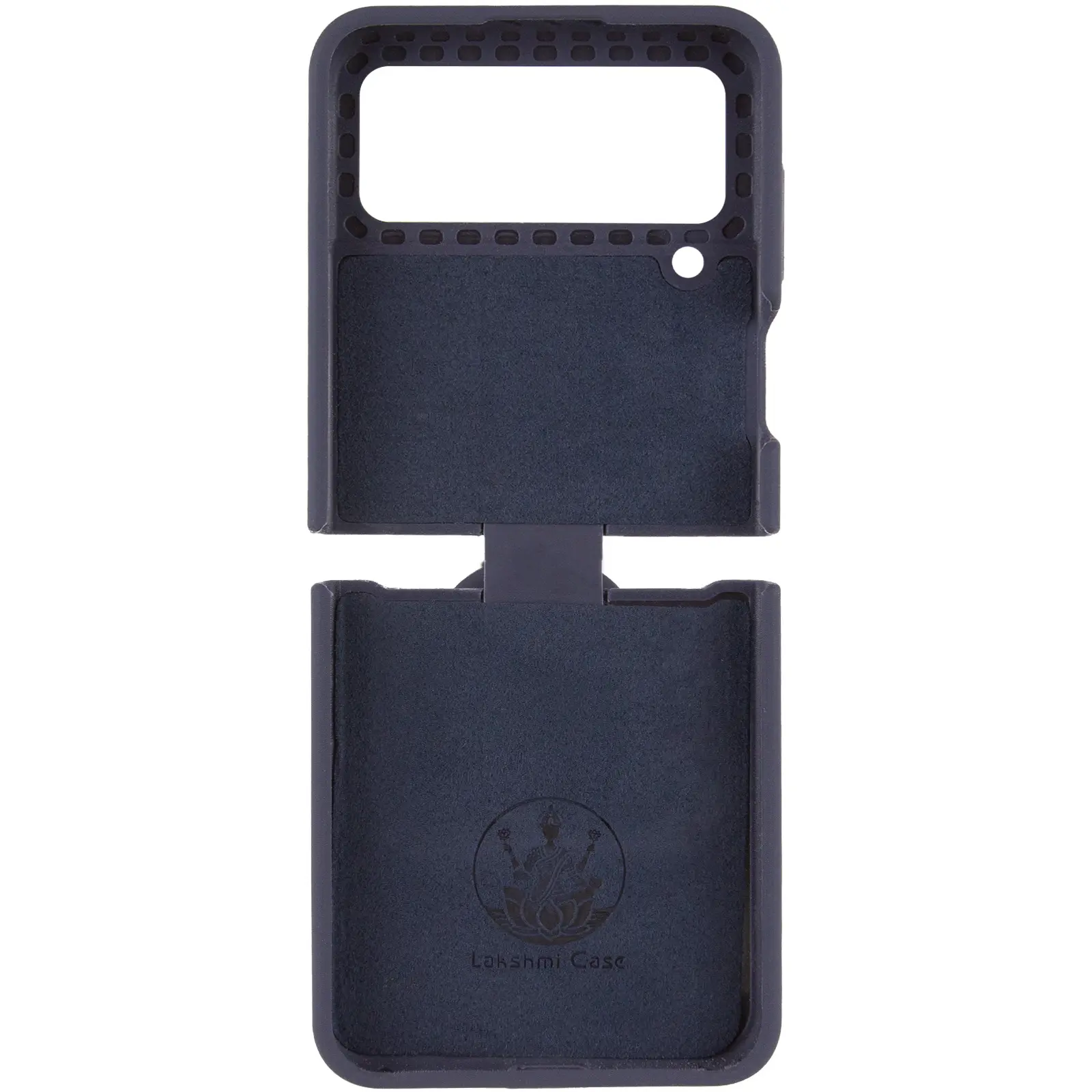 Чехол Foldables Silicone Cover Lakshmi (AAA) для Samsung Galaxy Z Flip4, Темно-синий / Midnight blue 2, Силикон, купить оптом с доставкой