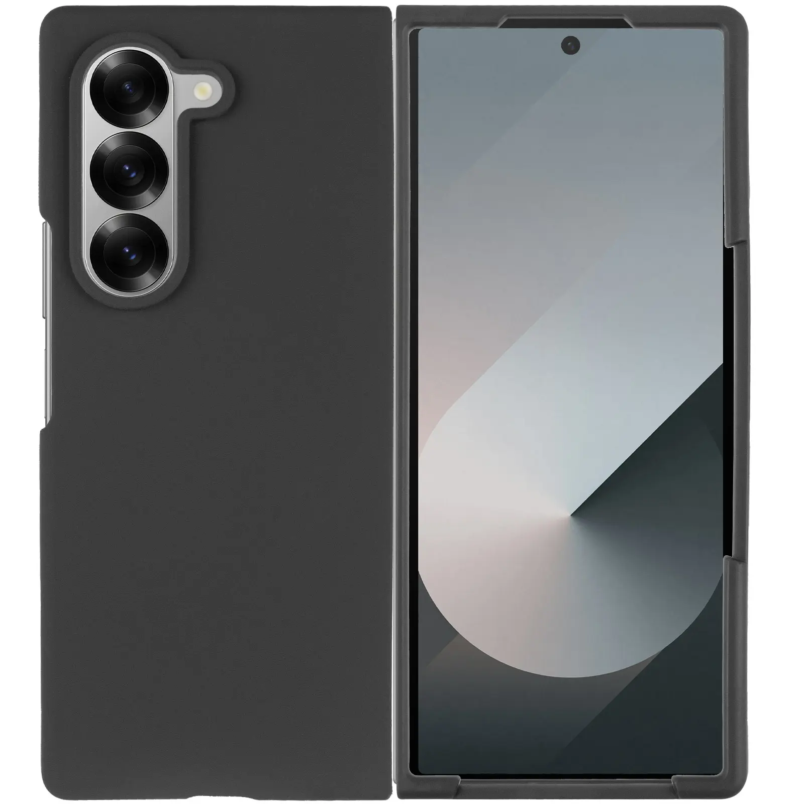 Чехол Foldables Silicone Cover Lakshmi (AAA) для Samsung Galaxy Z Fold5, Черный / Black 1, Силикон, купить оптом с доставкой