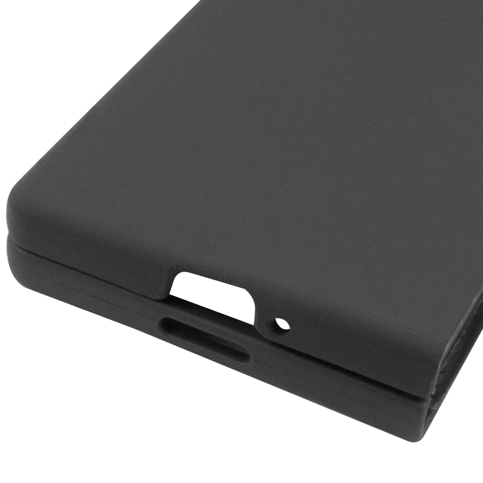 Чехол Foldables Silicone Cover Lakshmi (AAA) для Samsung Galaxy Z Fold5, Черный / Black 4, Силикон, купить оптом с доставкой