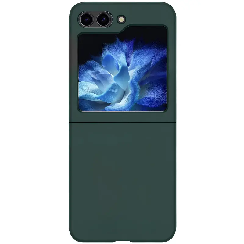 Чехол Foldables Silicone Cover Lakshmi (AAA) для Samsung Galaxy Z Flip5, Зеленый / Cyprus Green, Силикон, купить оптом с доставкой
