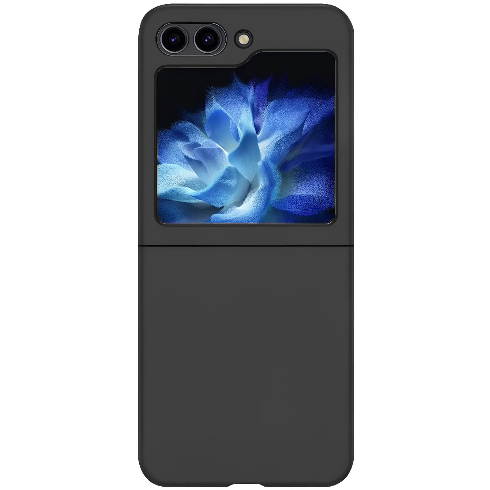 Чехол Foldables Silicone Cover Lakshmi (AAA) для Samsung Galaxy Z Flip5, Черный / Black, Силикон, купить оптом с доставкой