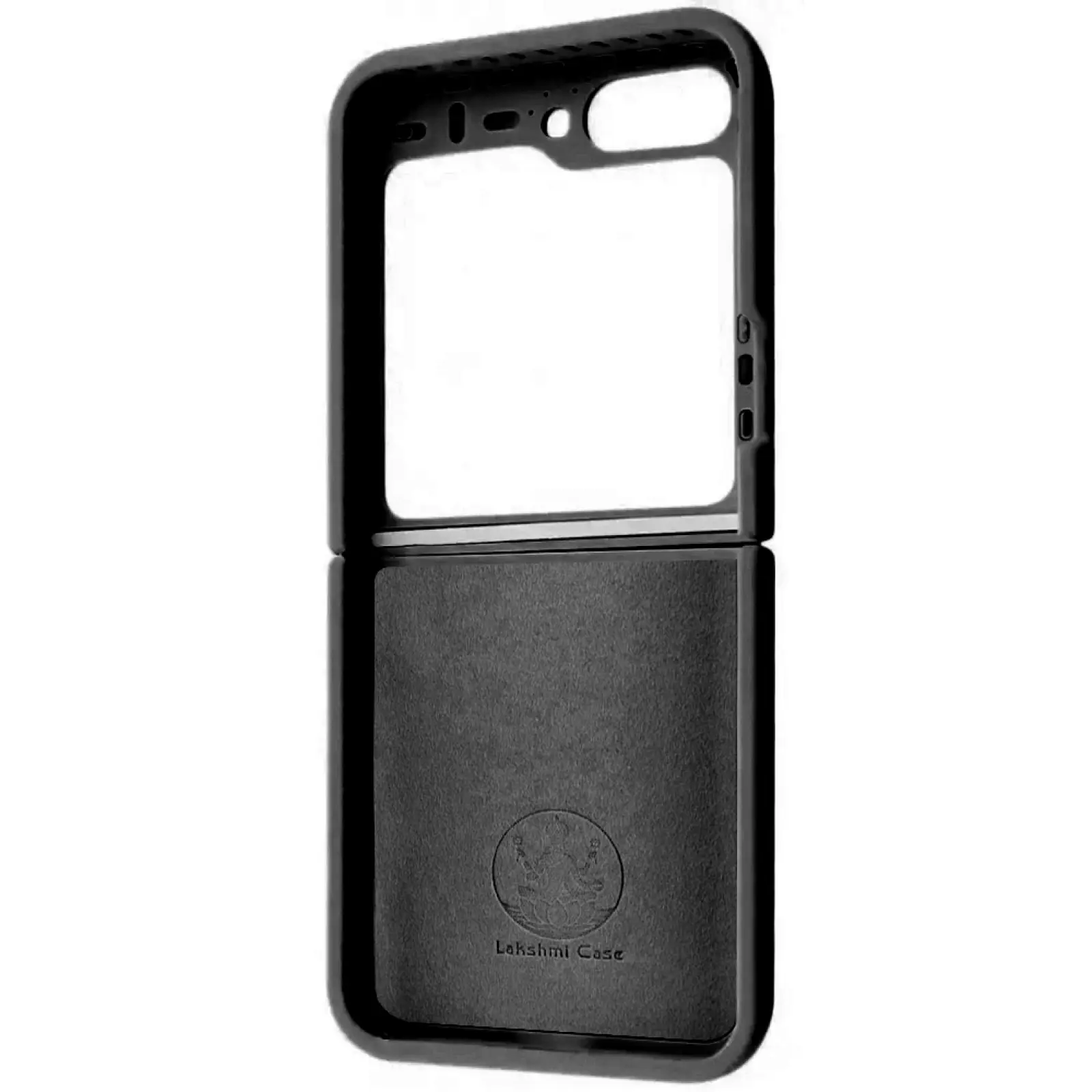Чехол Foldables Silicone Cover Lakshmi (AAA) для Samsung Galaxy Z Flip5, Черный / Black 3, Силикон, купить оптом с доставкой