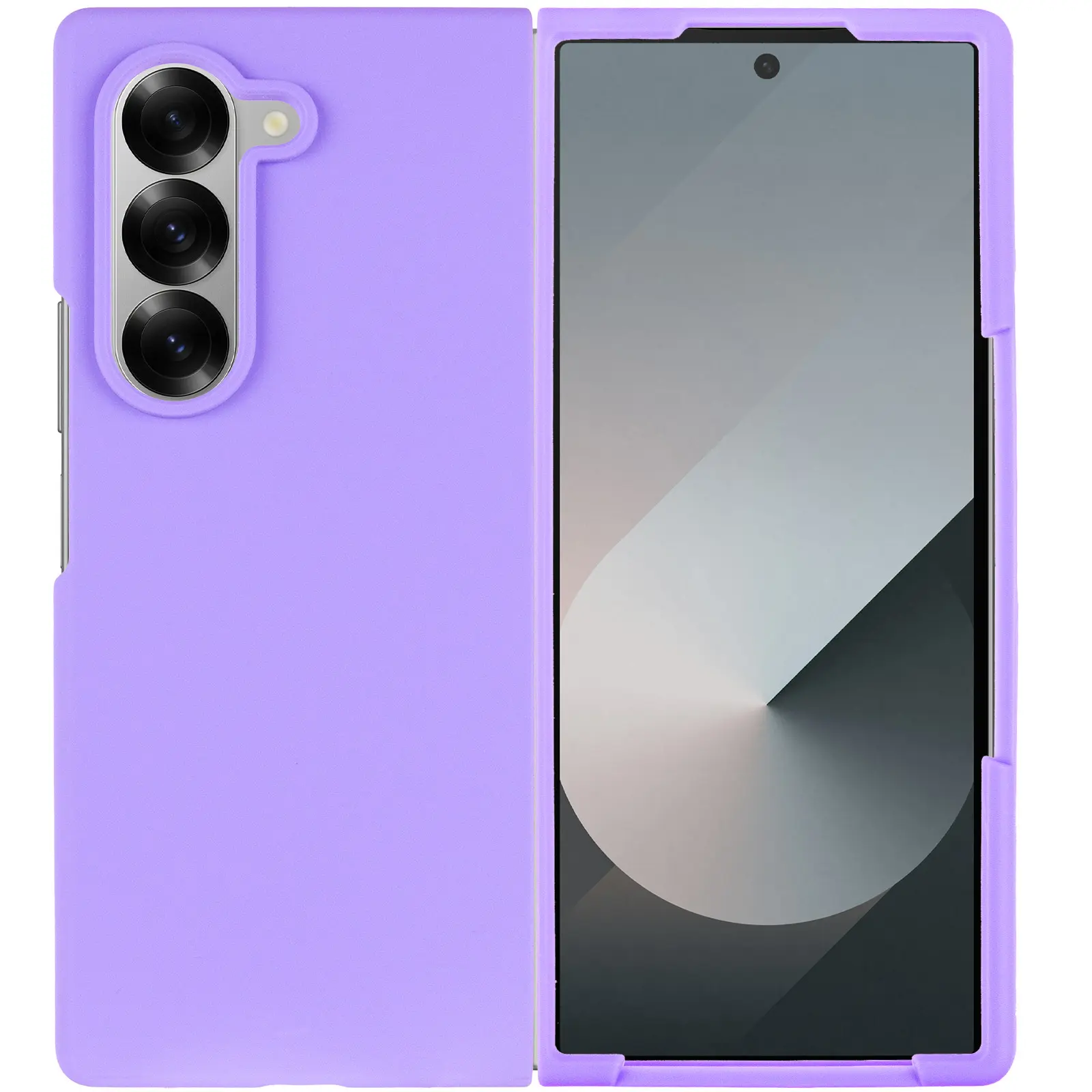 Чехол Foldables Silicone Cover Lakshmi (AAA) для Samsung Galaxy Z Fold6, Сиреневый / Dasheen 1, Силикон, купить оптом с доставкой