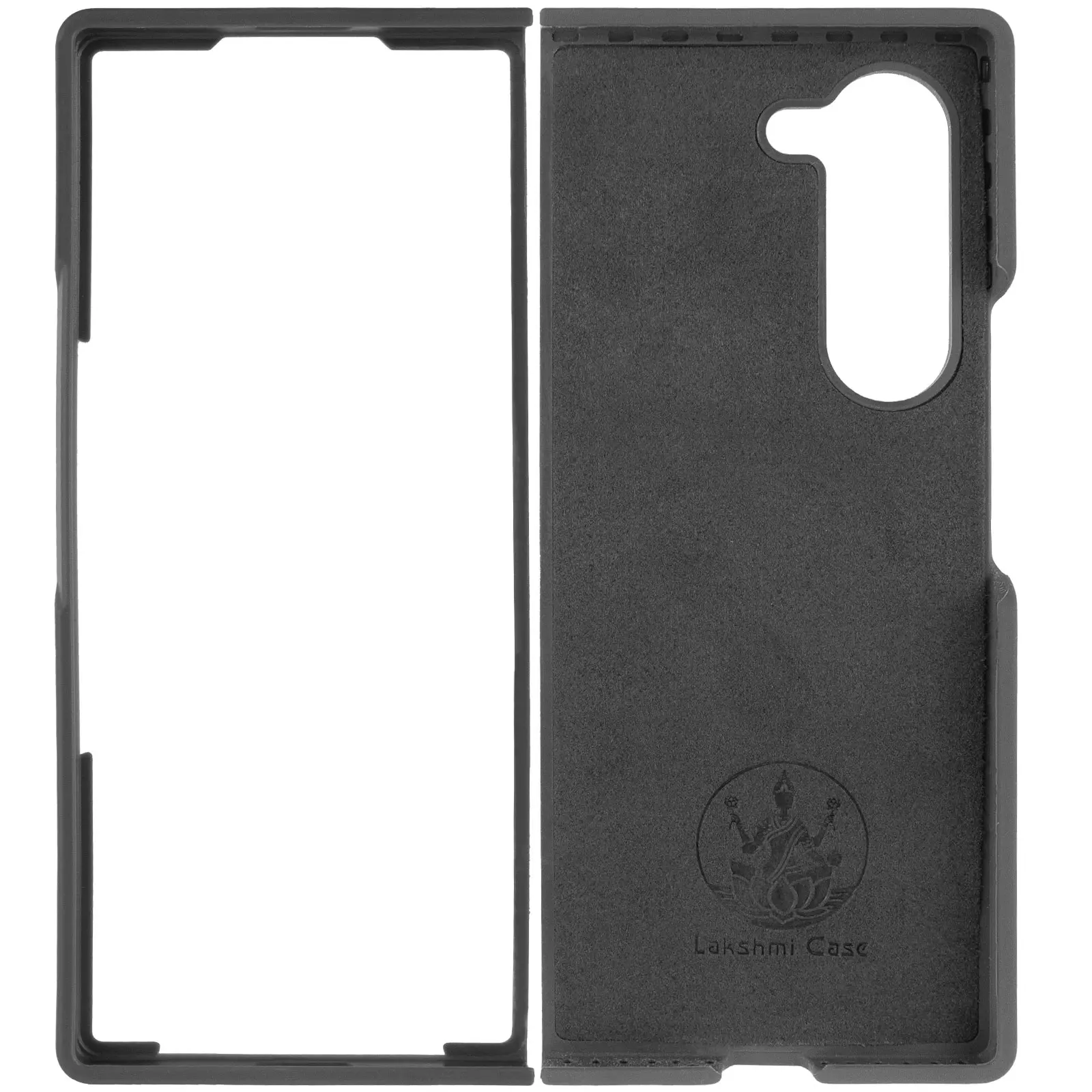Чехол Foldables Silicone Cover Lakshmi (AAA) для Samsung Galaxy Z Fold6, Черный / Black 2, Силикон, купить оптом с доставкой