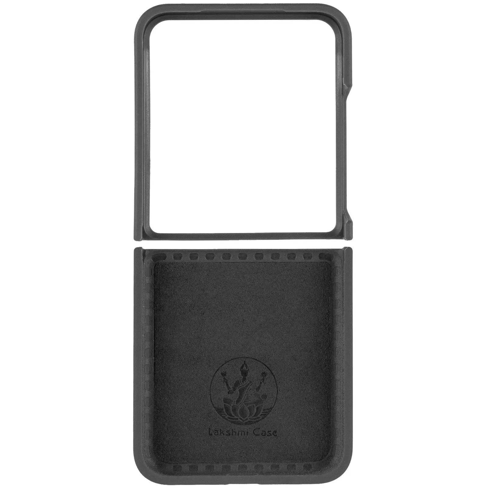 Чехол Foldables Silicone Cover Lakshmi (AAA) для Motorola Razr 50 Ultra, Черный / Black 2, Силикон, купить оптом с доставкой