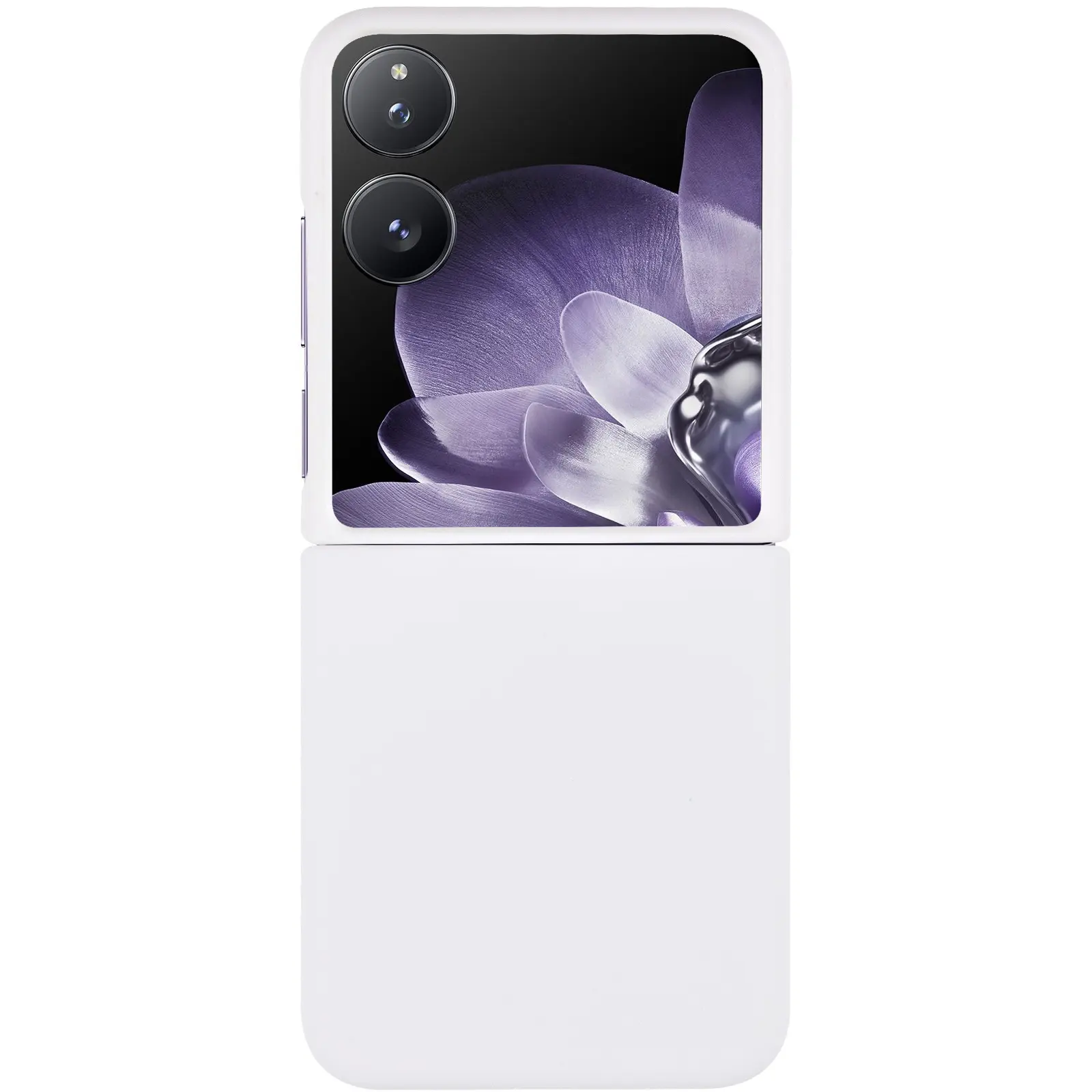 Чехол Foldables Silicone Cover Lakshmi (AAA) для Xiaomi Mix Flip, Белый / White 1, Силикон, купить оптом с доставкой