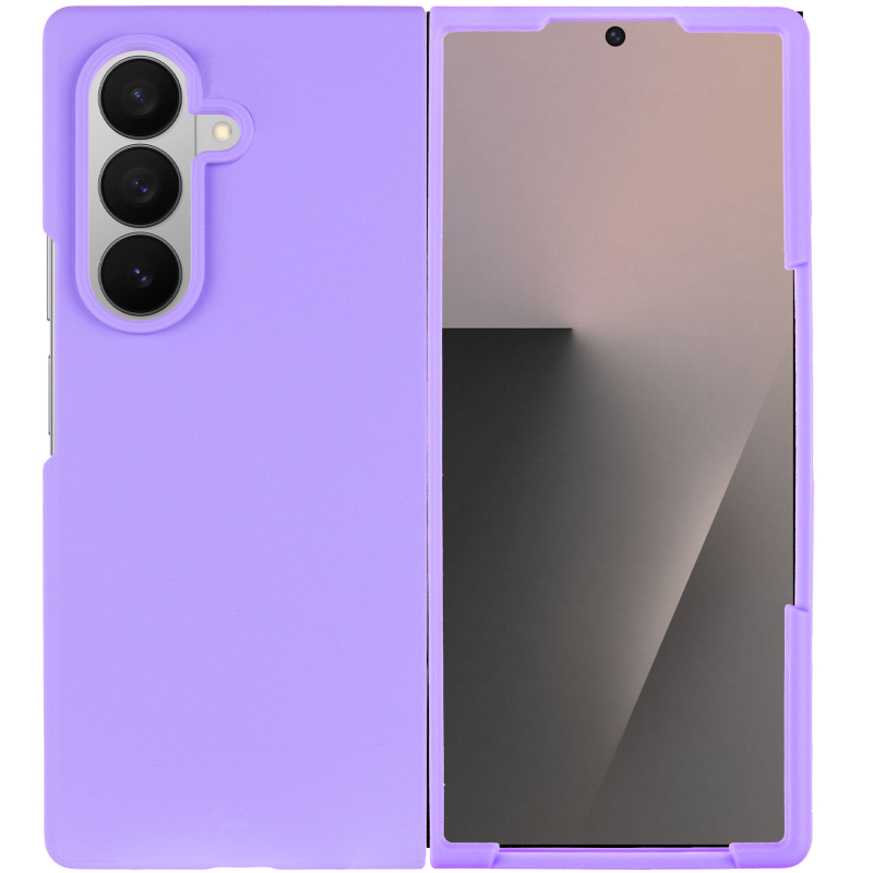 Чехол Foldables Silicone Cover Lakshmi (AAA) для Samsung Galaxy Z Fold7, Сиреневый / Dasheen 1, Силикон, купить оптом с доставкой