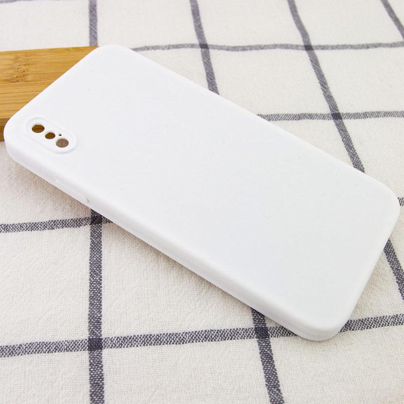 Чехол Silicone Case Square Full Camera Protective (AA) для Apple iPhone X (5.8) | Микрофибра на картинке №2