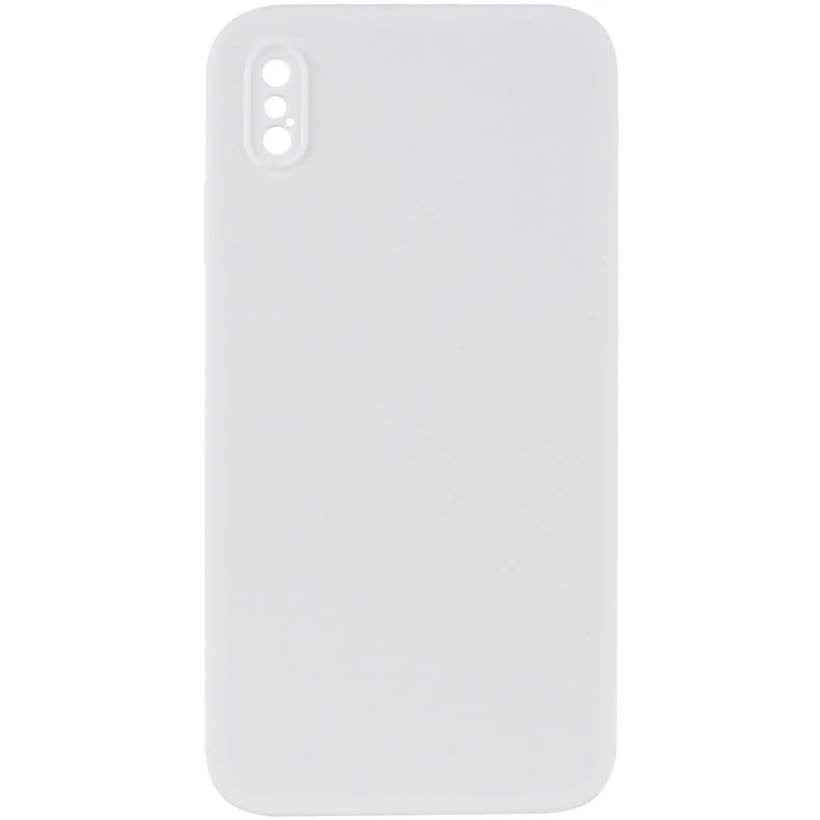 Чехол Silk Square Full Camera Protective (AA) NO LOGO для Apple iPhone X / XS (5.8"), Белый / White, Силикон, купить оптом с доставкой