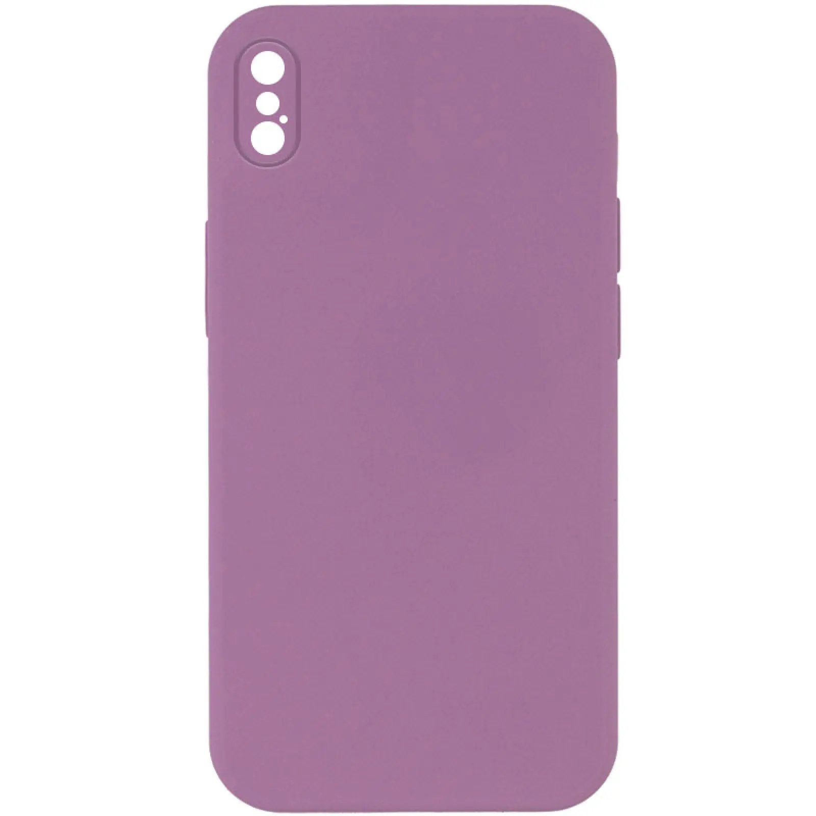 Чехол Silk Square Full Camera Protective (AA) NO LOGO для Apple iPhone X / XS (5.8"), Лиловый / Lilac Pride, Силикон, купить оптом с доставкой