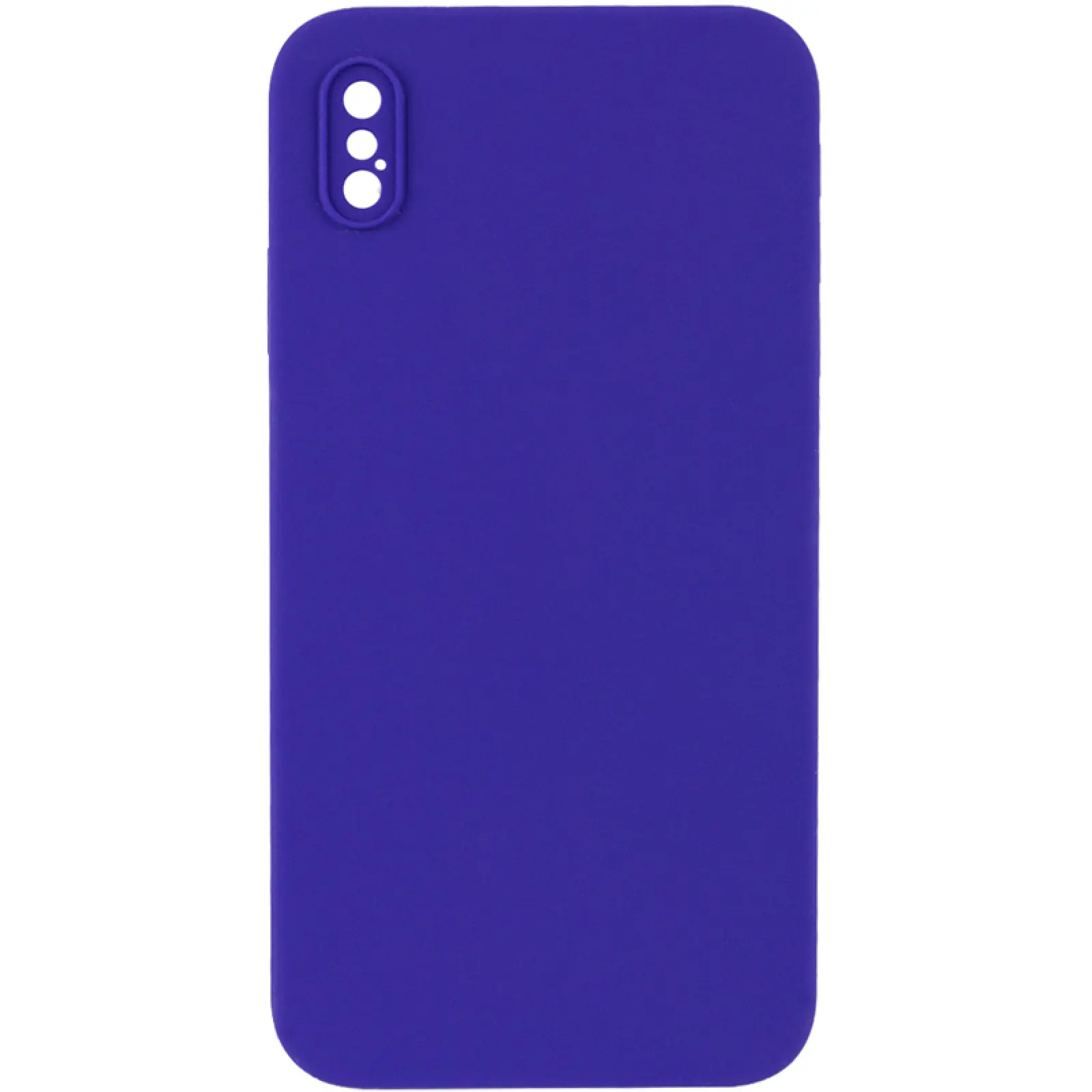 Чехол Silk Square Full Camera Protective (AA) NO LOGO для Apple iPhone X / XS (5.8"), Фиолетовый / Ultra Violet, Силикон, купить оптом с доставкой