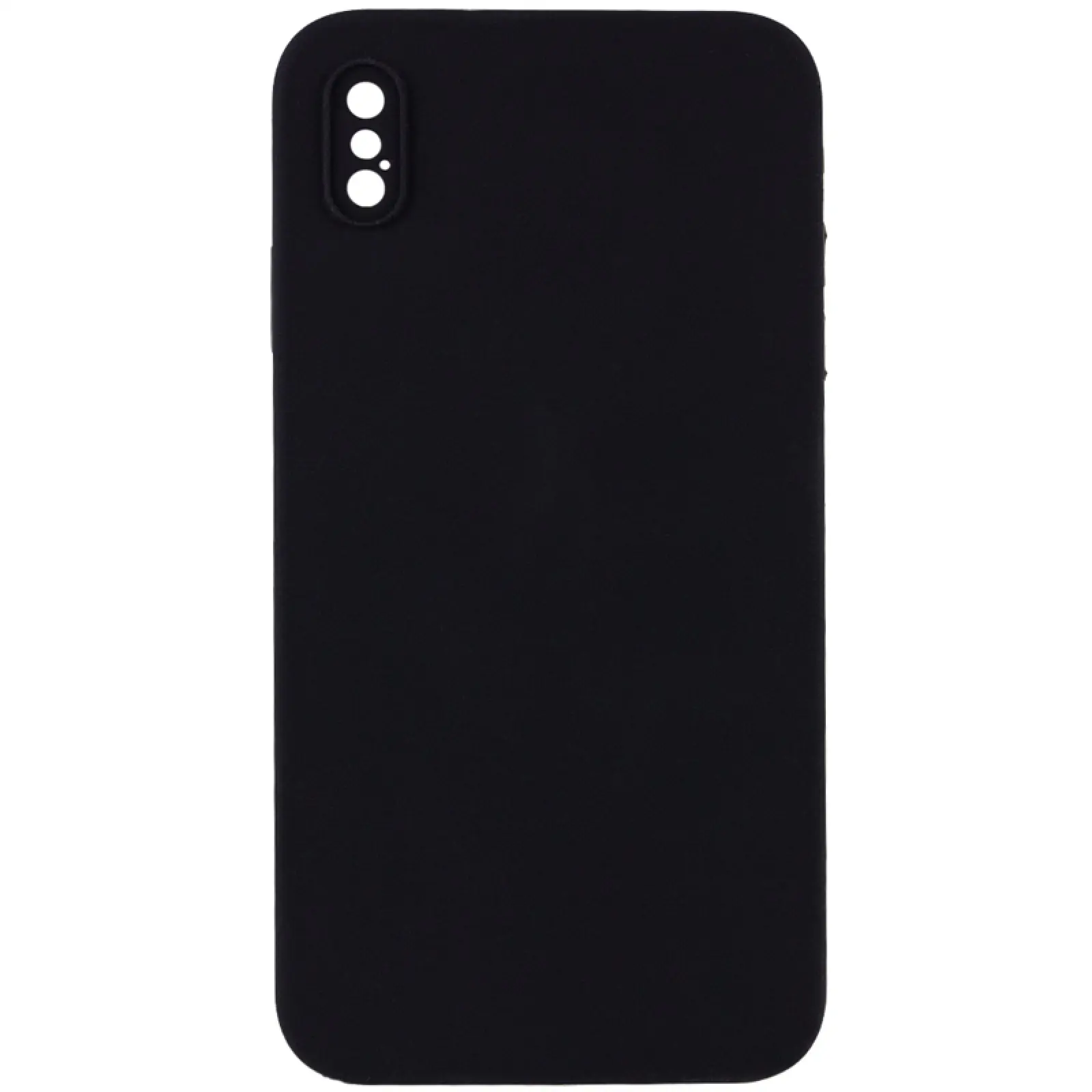 Чехол Silk Square Full Camera Protective (AA) NO LOGO для Apple iPhone X / XS (5.8"), Черный / Black, Силикон, купить оптом с доставкой