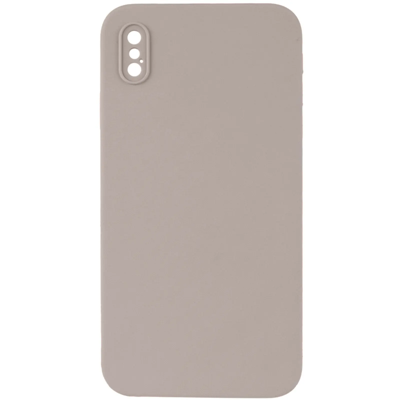 Чехол Silk Square Full Camera Protective (AA) NO LOGO для Apple iPhone X / XS (5.8"), Серый / Light Grey, Силикон, купить оптом с доставкой