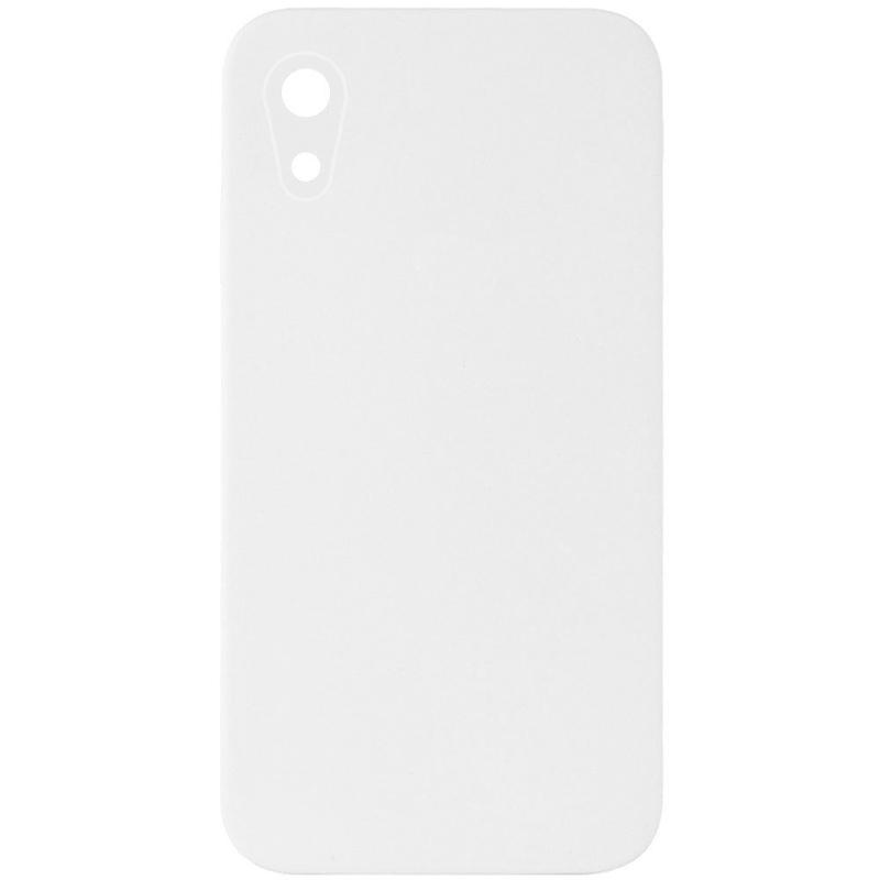 Чохол Silicone Case Square Full Camera Protective (AA) для Apple iPhone XR (6.1) | Мікрофібра на малюнкі №1