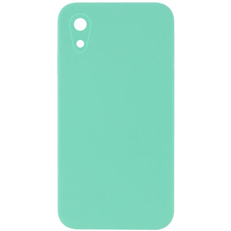 Чехол Silk Square Full Camera Protective (AA) NO LOGO для Apple iPhone XR (6.1"), Бирюзовый / Turquoise, Силикон, купить оптом с доставкой