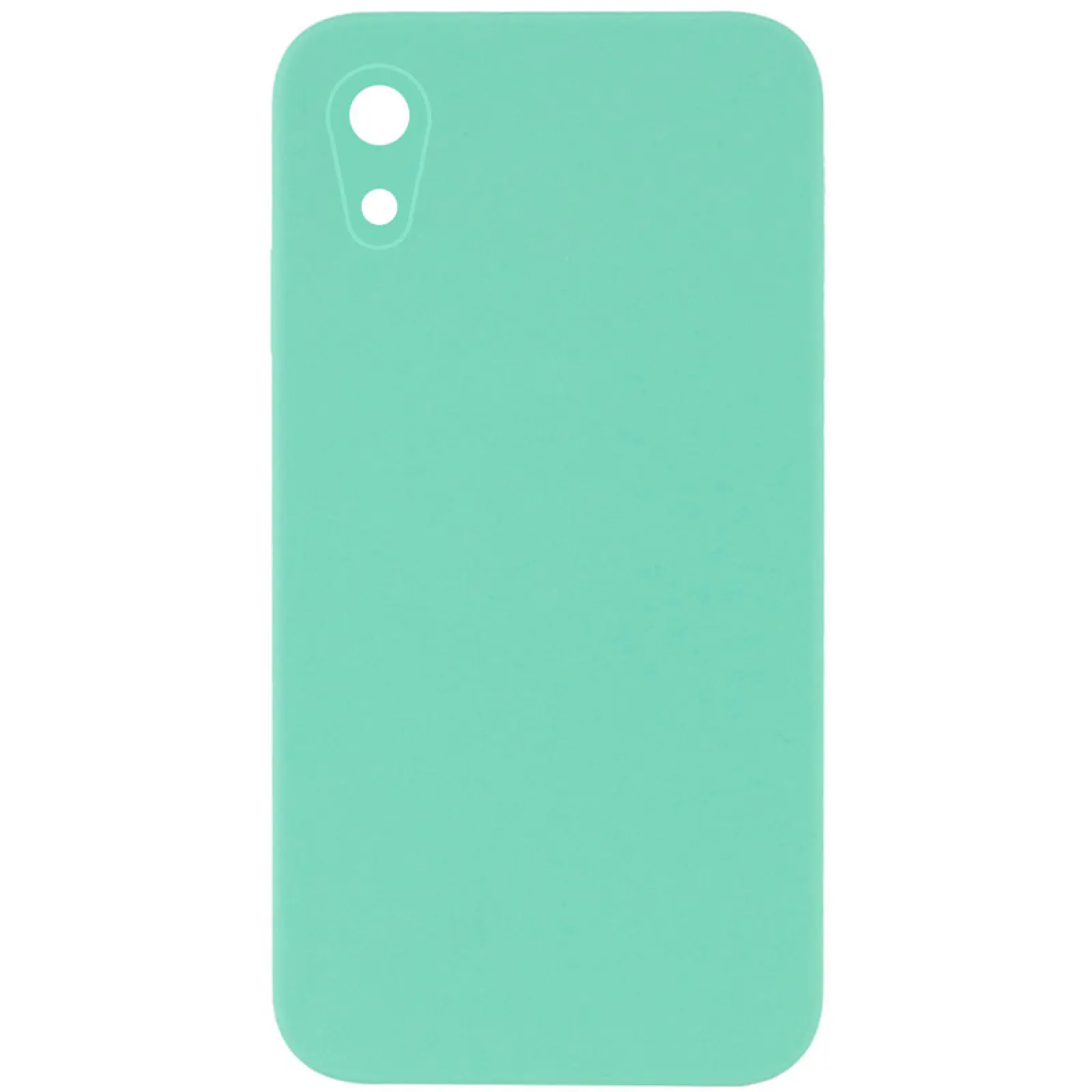 Чехол Silk Square Full Camera Protective (AA) NO LOGO для Apple iPhone XR (6.1"), Бирюзовый / Turquoise, Силикон, купить оптом с доставкой