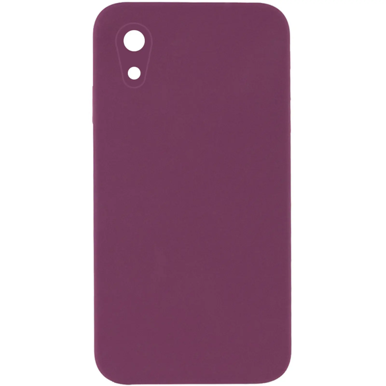 Чехол Silk Square Full Camera Protective (AA) NO LOGO для Apple iPhone XR (6.1"), Бордовый / Maroon, Силикон, купить оптом с доставкой