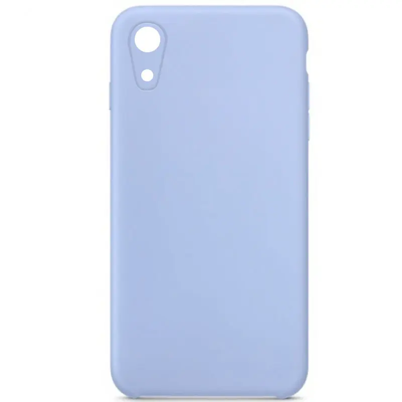 Чехол Silk Square Full Camera Protective (AA) NO LOGO для Apple iPhone XR (6.1"), Голубой / Lilac Blue, Силикон, купить оптом с доставкой