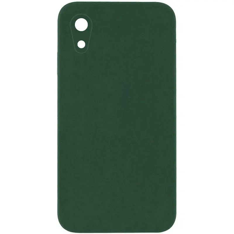 Чехол Silk Square Full Camera Protective (AA) NO LOGO для Apple iPhone XR (6.1"), Зеленый / Cyprus Green, Силикон, купить оптом с доставкой