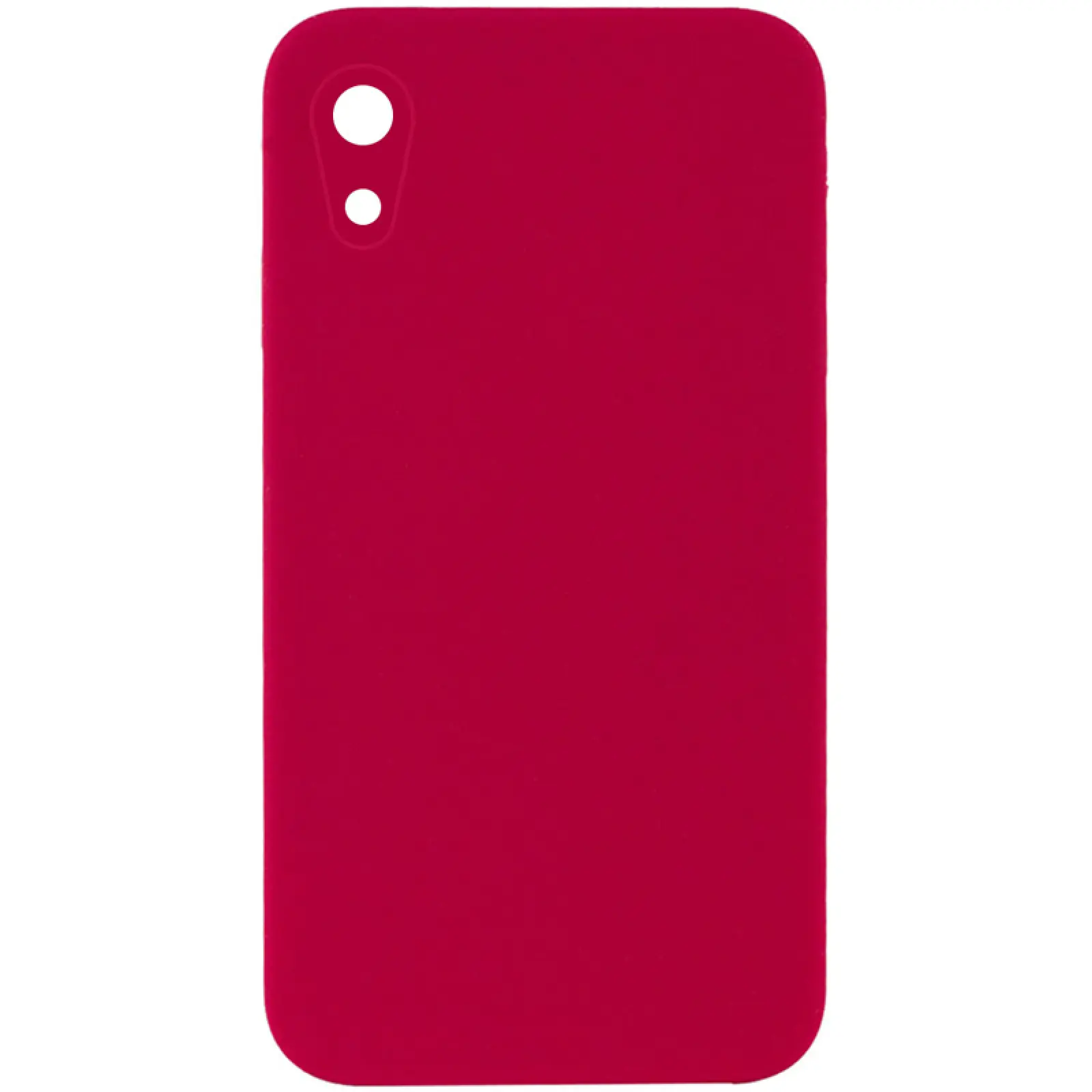 Чехол Silk Square Full Camera Protective (AA) NO LOGO для Apple iPhone XR (6.1"), Красный / Rose Red, Силикон, купить оптом с доставкой