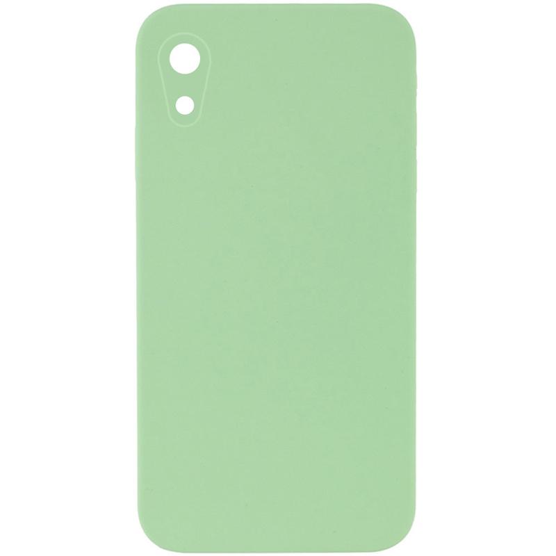 Чехол Silicone Case Square Full Camera Protective (AA) для Apple iPhone XR (6.1) | Микрофибра на картинке №1