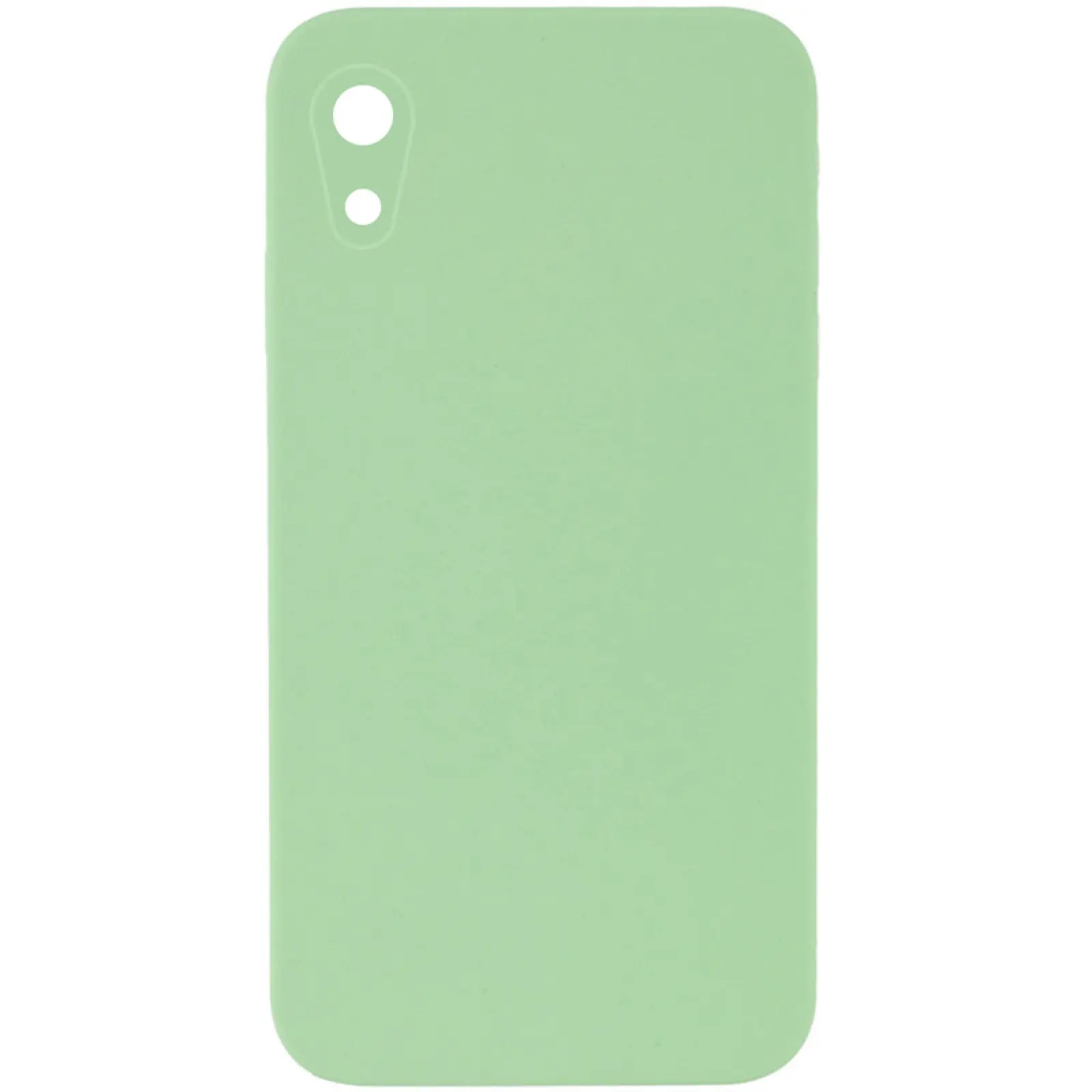 Чехол Silk Square Full Camera Protective (AA) NO LOGO для Apple iPhone XR (6.1"), Мятный / Mint, Силикон, купить оптом с доставкой