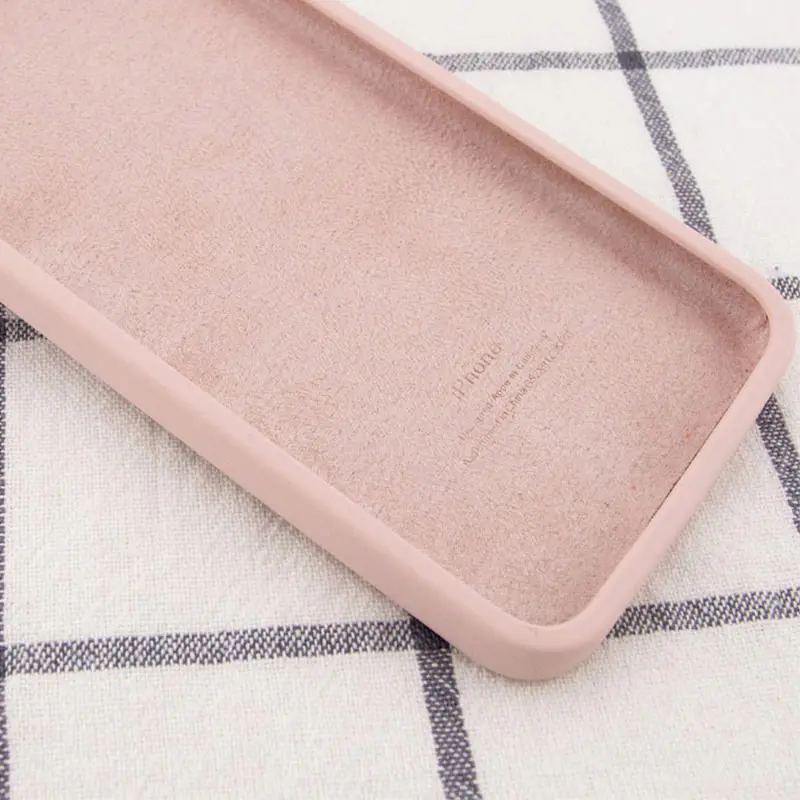 Чехол Silk Square Full Camera Protective (AA) NO LOGO для Apple iPhone XR (6.1"), Розовый / Pink Sand 2, Силикон, купить оптом с доставкой