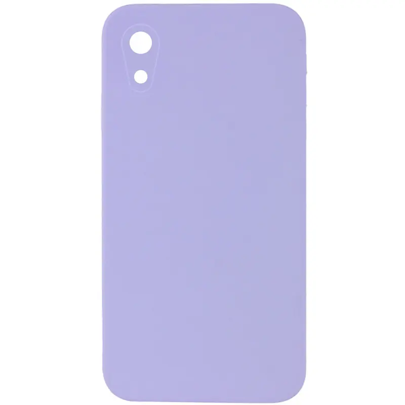 Чехол Silk Square Full Camera Protective (AA) NO LOGO для Apple iPhone XR (6.1"), Сиреневый / Dasheen, Силикон, купить оптом с доставкой